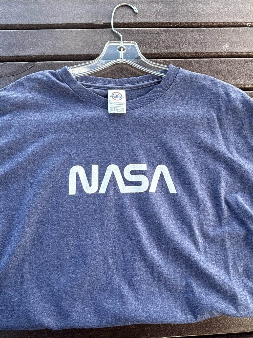 NASA Logo Heather Navy Blue Tee